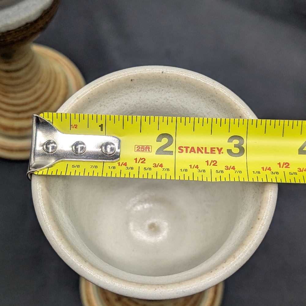 Clyde Gobble Signed Pottery Goblets, Hard To Find - Picture 8 of 9